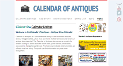 Desktop Screenshot of calendarofantiques.com